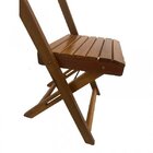 Conjunto Mesa Dobrável Em Madeira Maciça 120x70 Com 4 Cadeira