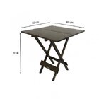 Conjunto Mesa Dobrável Em Madeira Maciça 60x60 Com 4 Cadeiras