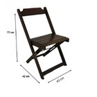 Conjunto Mesa Dobrável Em Madeira Maciça 90x90 Com 4 Cadeiras