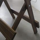 Conjunto Mesa Dobrável Madeira 75x70 Com 4 Cadeiras Conhaque