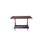 Conjunto Mesa Dobrável Retangular 120x70 Com 4 Cadeiras Em Ma