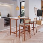 Conjunto Mesa E 2 Banquetas Bistrô Tiê Cabecasa Madeiraorigin