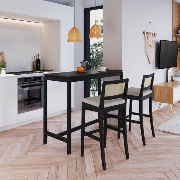 Conjunto Mesa E 2 Banquetas Bistrô Tiê Cabecasa Madeiraorigin