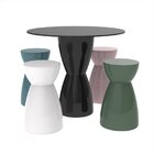 Conjunto Mesa E 4 Banquetas Bistrô  Preto/branco/verde/calla