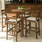 Conjunto Mesa E 4 Banquetas Mestra Móveis Marrom