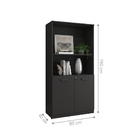 Conjunto Mesa E Armário Day Preto