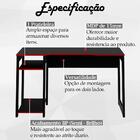 Conjunto Mesa E Armario Gamer Me4141 Me4152 Tecno Mobili