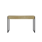 Conjunto Mesa E Armario Semi-aberto Bryan Natura Preto