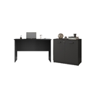 Conjunto Mesa E Balcão Carol Preto