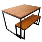 Conjunto Mesa E Banco - Sala De Jantar - Madeira  Pinus Na To