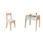 Conjunto Mesa E Cadeira Infantil Corujinha Casatema Madeiraor