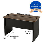 Conjunto Mesa E Cadeira Para Escritório E Home Office: Mesa 1