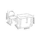 Conjunto Mesa E Cadeiras Infantil Lirous Rosa Com Adesivo Est