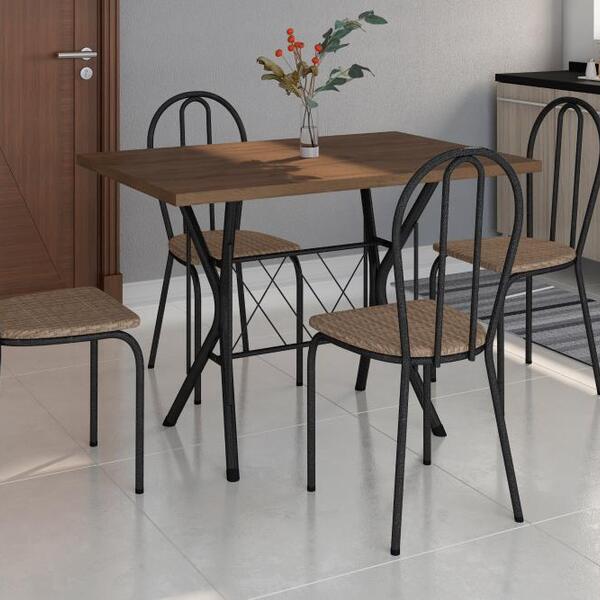 Conjunto Mesa E Cadeiras Para Cozinha Sala De Estar Churrasqu