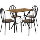 Conjunto Mesa E Cadeiras Para Cozinha Sala De Estar Churrasqu