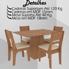 Conjunto Mesa E Cadeiras Para Sala De Jantar Mc01 Novam