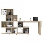 Conjunto Mesa E Estante Com Nichos Be Mobiliário Aveiro Aveir