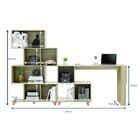 Conjunto Mesa E Estante Com Nichos Be Mobiliário Aveiro Aveir