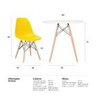 Conjunto - Mesa Eames 80 Cm Branco + 4 Cadeiras Eames Eiffel