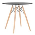Conjunto - Mesa Eames 80 Cm Preto + 2 Cadeiras Eames Eiffel D