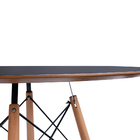 Conjunto Mesa Eames Preta 110cm E 4 Cadeiras Clarice Fendi