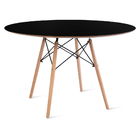 Conjunto Mesa Eames Preta 110cm E 5 Cadeiras Colmeia Preta