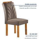 Conjunto Mesa Elis 120cm X 90cm Com 4 Cadeiras Carolina Tampo