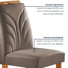 Conjunto Mesa Elis 120cm X 90cm Com 4 Cadeiras Carolina Tampo