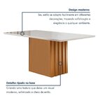 Conjunto Mesa Elis 120cm X 90cm Com 4 Cadeiras Luisa Tampo Sl