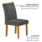 Conjunto Mesa Elis 120cm X 90cm Com 4 Cadeiras Luisa Tampo Sl