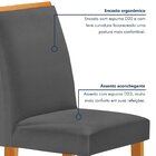 Conjunto Mesa Elis 120cm X 90cm Com 4 Cadeiras Luisa Tampo Sl