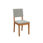 Conjunto Mesa Elma Com 4 Cadeiras Madeira Maciça Cinza
