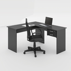 Conjunto Mesa Escritório Paiva Chumbo