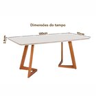 Conjunto Mesa Espanha Com 6 Cadeiras Madeira Maciça, Multilam
