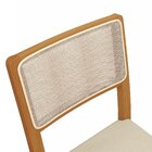 Conjunto Mesa Eva Com 6 Cadeiras Em Madeira Maciça Bege