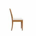 Conjunto Mesa Eva Com 6 Cadeiras Em Madeira Maciça Caqui