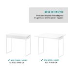 Conjunto Mesa Extensível 2 Banquetas Branco