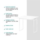 Conjunto Mesa Extensível 2 Banquetas Branco