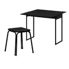 Conjunto Mesa Extensível 2 Banquetas Preto