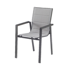 Conjunto de Mesa Extensível 8 Cadeiras 76x100x180/240cm Alumínio Marrom Odyssea II Naterial