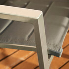 Conjunto de Mesa Extensível 8 Cadeiras 76x100x180/240cm Alumínio Marrom Odyssea II Naterial