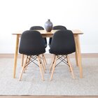 Conjunto Mesa Finlândia 120x73,5cm Tampo Mdf Com 4 Cadeiras E