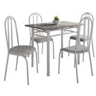 Conjunto Mesa Genebra Com Cadeiras Alicante - Fabone - Branco