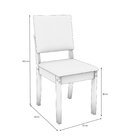 Conjunto Mesa Graviola Com 6 Cadeiras Canela/cinza