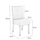 Conjunto Mesa Graviola Com 6 Cadeiras Canela/terracota