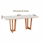 Conjunto Mesa Grécia Com 6 Cadeiras Madeira Maciça, Multilami