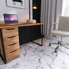 Conjunto Mesa Industrial +  Gaveteiro 04 Gavetas P/ Home Offi