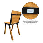 Conjunto Mesa Industrial Bernardo Madeira Maciça 2,20mx90cm C