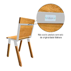 Conjunto Mesa Industrial Bernardo Madeira Maciça 2,50mx100cm