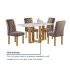 Conjunto Mesa Isadora 120cmx90cm Com 4 Cadeiras Carolina Tamp